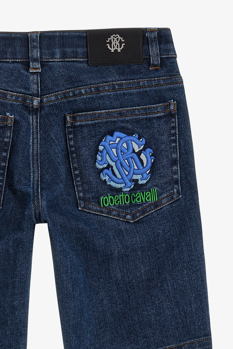 Logo Denim pants