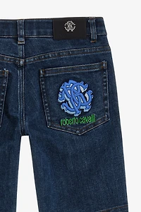 Logo Denim pants
