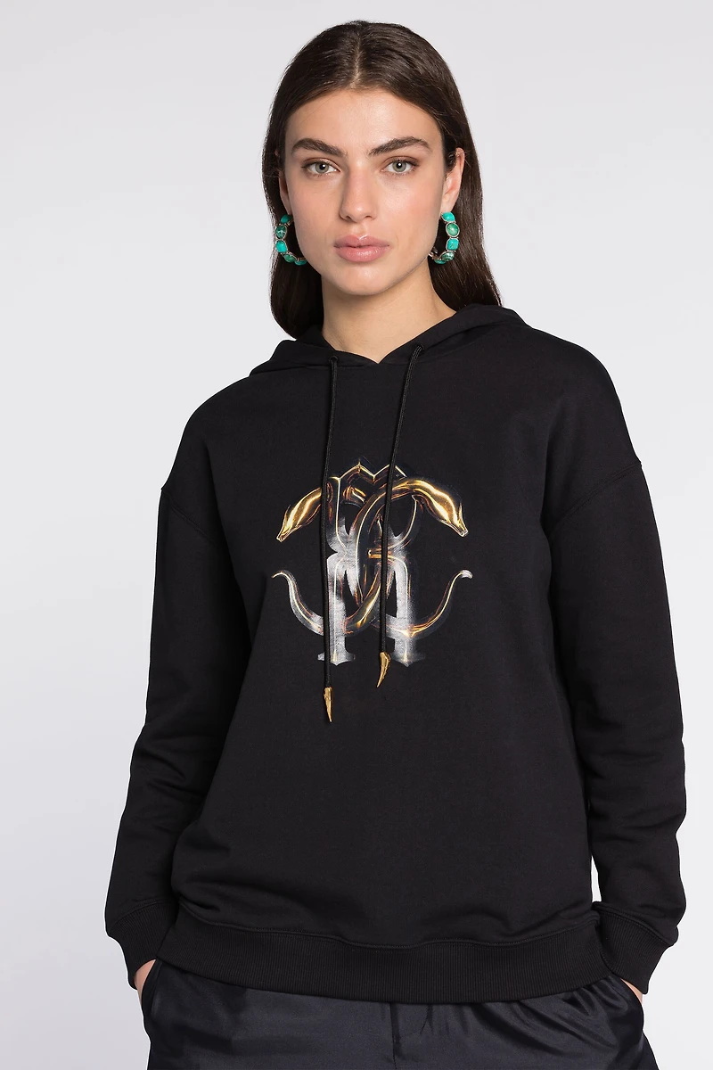 Logo-Print Cotton Hoodie