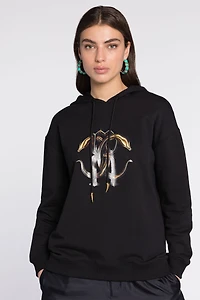 Logo-Print Cotton Hoodie