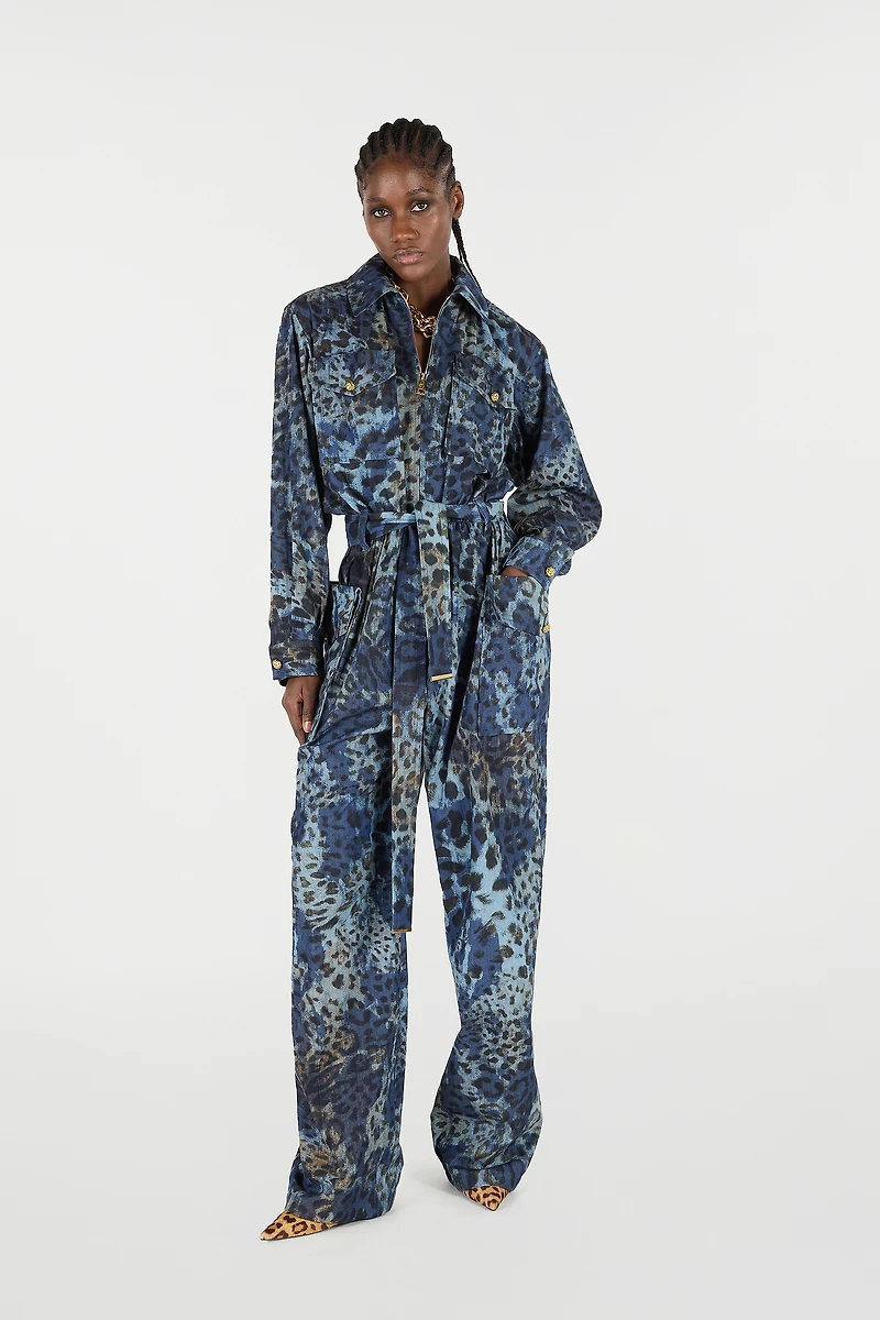 Jumpsuit With Leopard Print