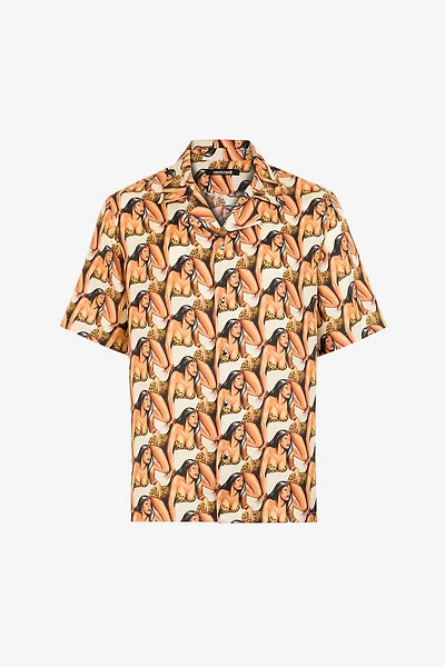 All over graphic-print short-sleeve shirt