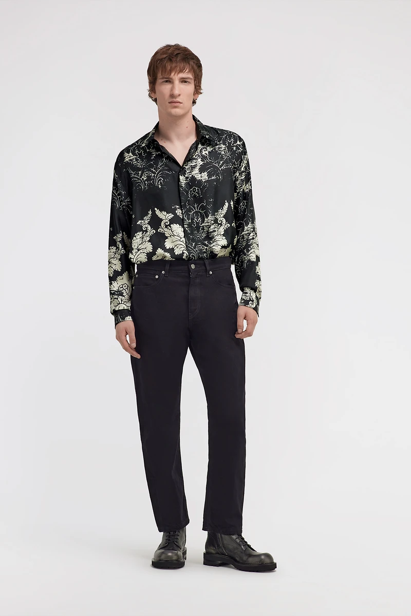 Broccato Print Silk Shirt