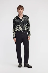 Broccato Print Silk Shirt