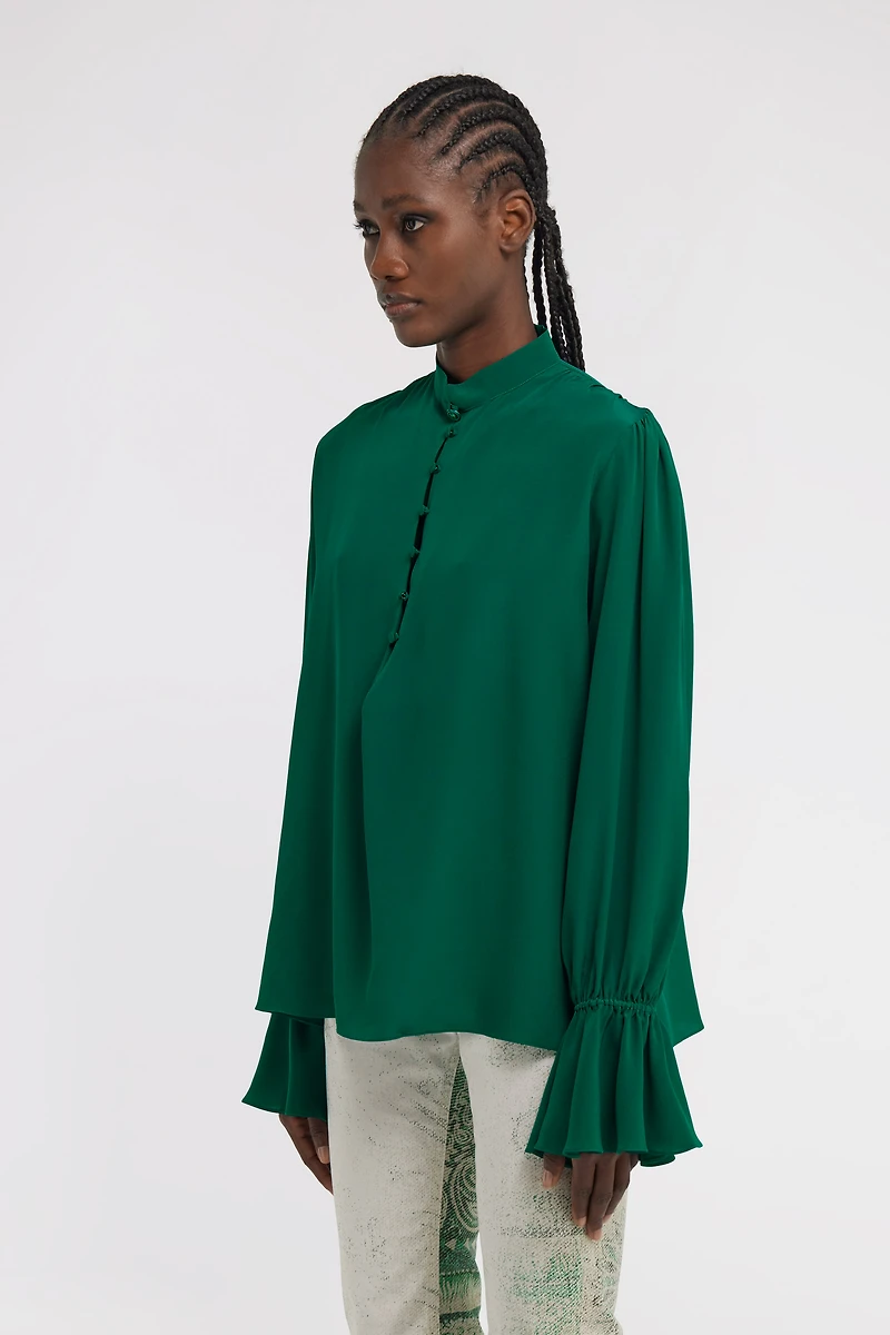 Mandarin collar Blouse