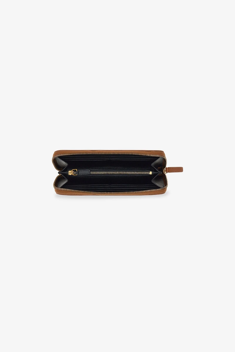 Wallet with Monogram RC and zip
