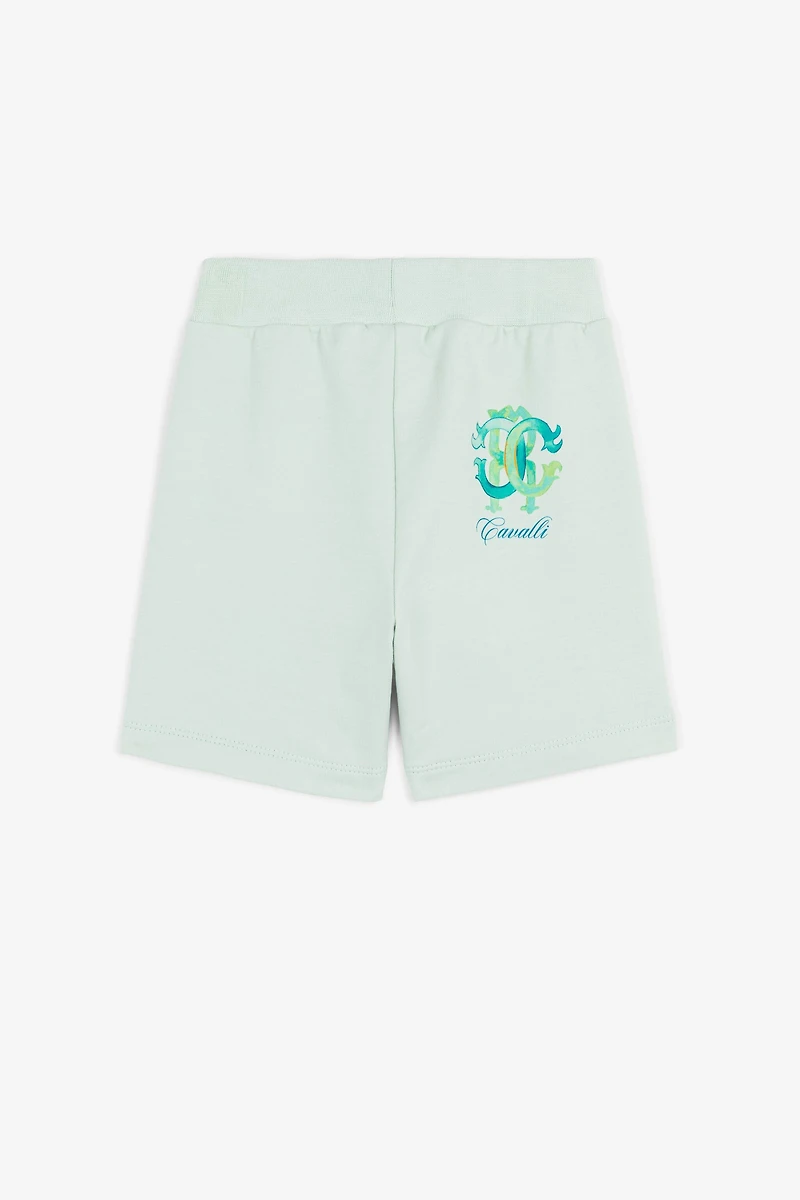 Monogram-print jersey shorts