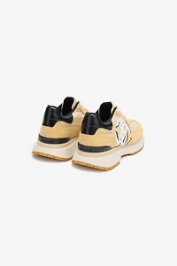 Sneakers With Contrasting Back And Monogram Mirror Snake