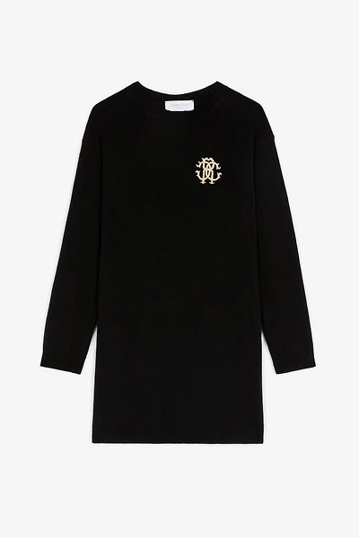 RC Monogram-Embroidered Dress
