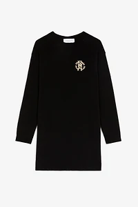 RC Monogram-Embroidered Dress