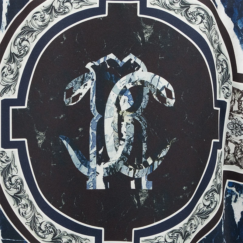 Sweatshirt With Zip And Rubane Print