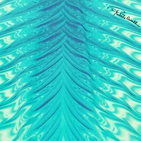 Trikini With Optical Glass Print And Snake Ring