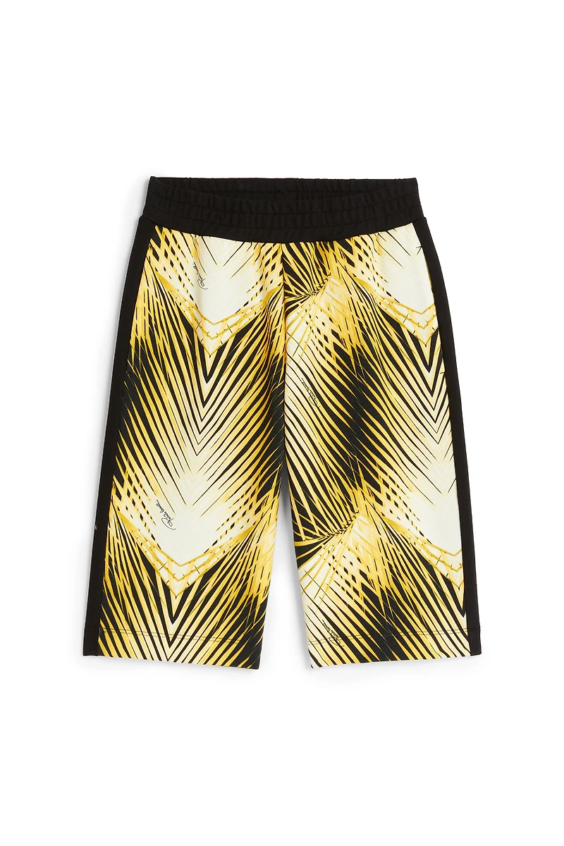 Palm tree-print shorts