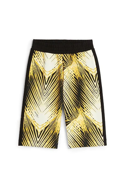 Palm tree-print shorts
