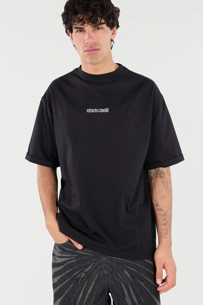 Cotton T-Shirt With Tigers And Logo