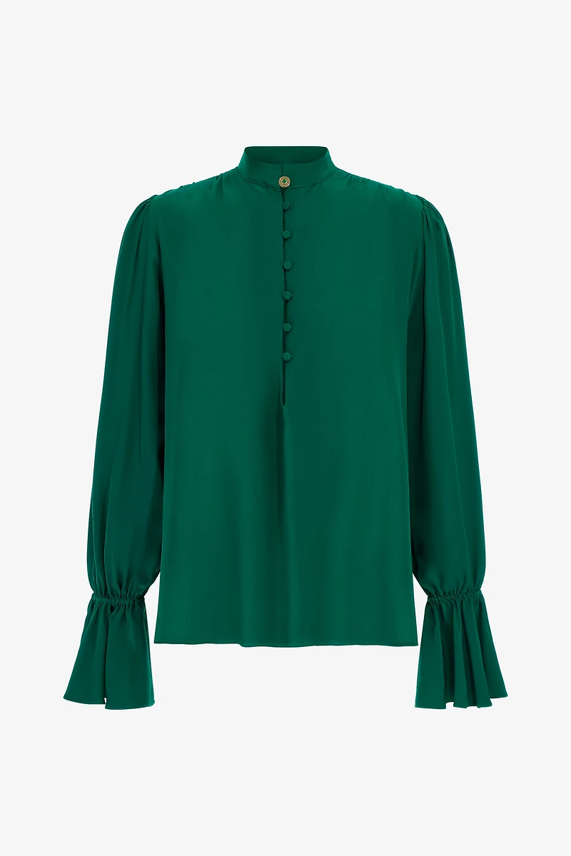 Mandarin collar Blouse
