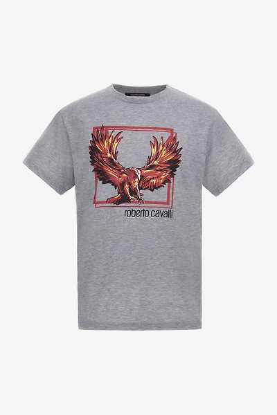 T-shirt with Eagle logo and print