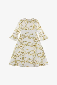 Golden Baroque Elegance Dress