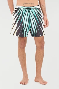 Ray Of Gold Print Nylon Sea Shorts