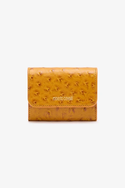 Ostrich-Effect Flap Card Holder