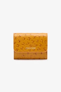Ostrich-Effect Flap Card Holder