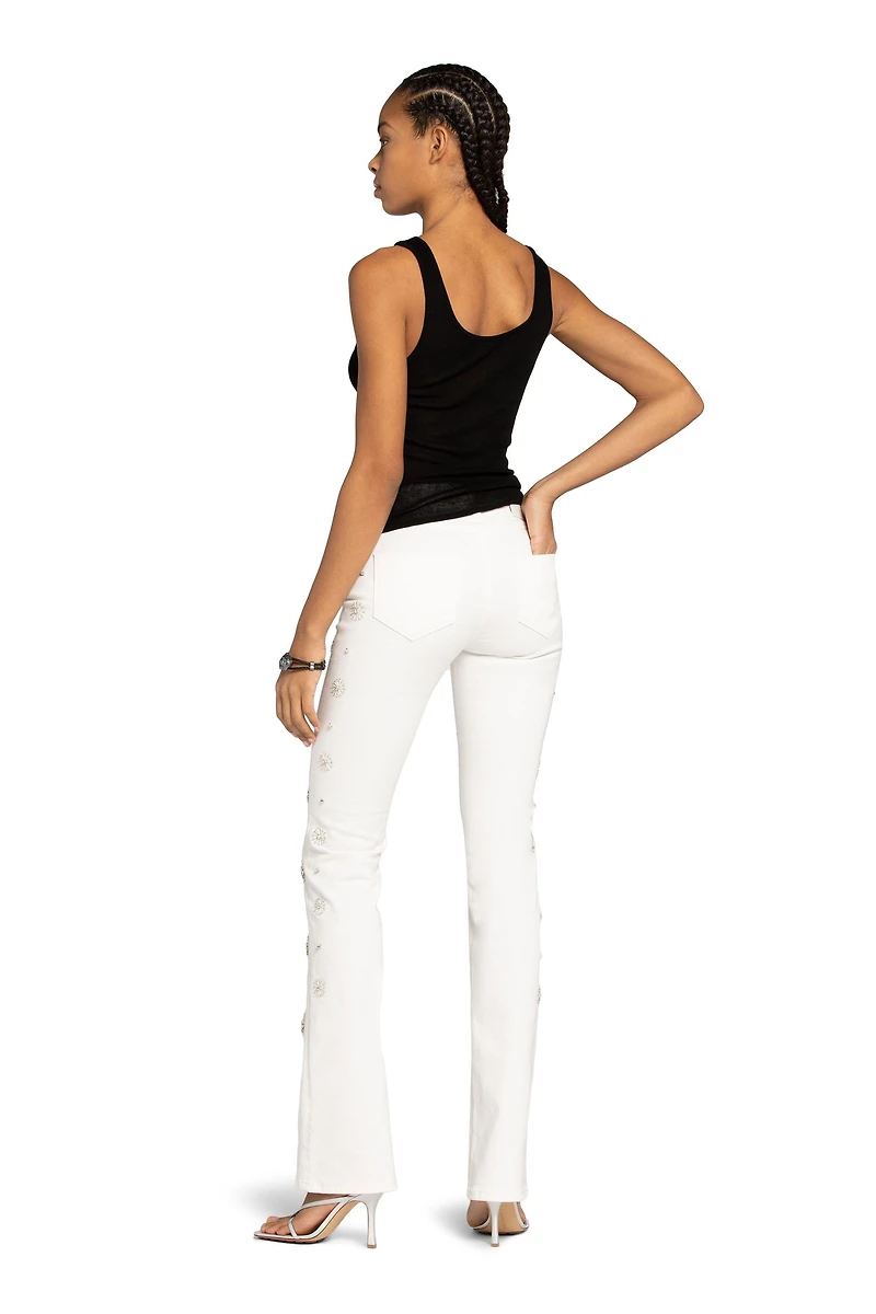 Bead-Embellished Jeans