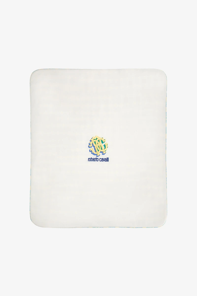 Logo print baby blanket