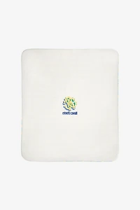 Logo print baby blanket