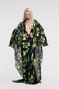 Lemon print kaftan