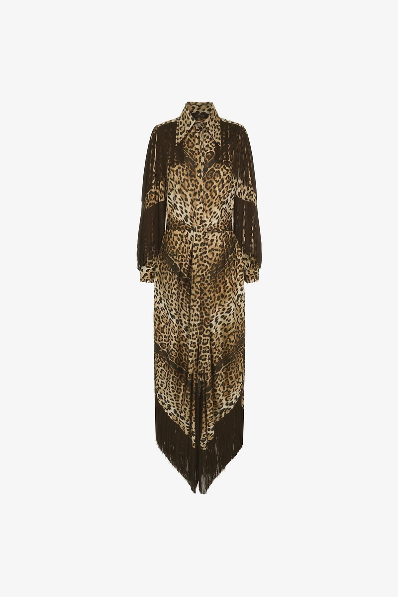 Fringe long dress
