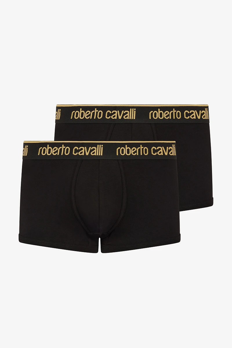 Set of two boxer shorts with logo band