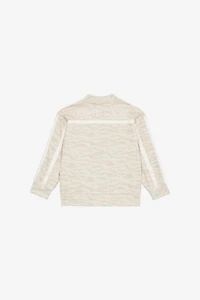 Zip-Up Sweatshirt With Tiger Skin Print
