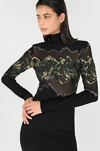 Mini dress with snake print