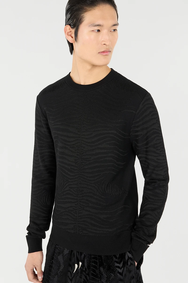 Sweater With Zebra Pattern