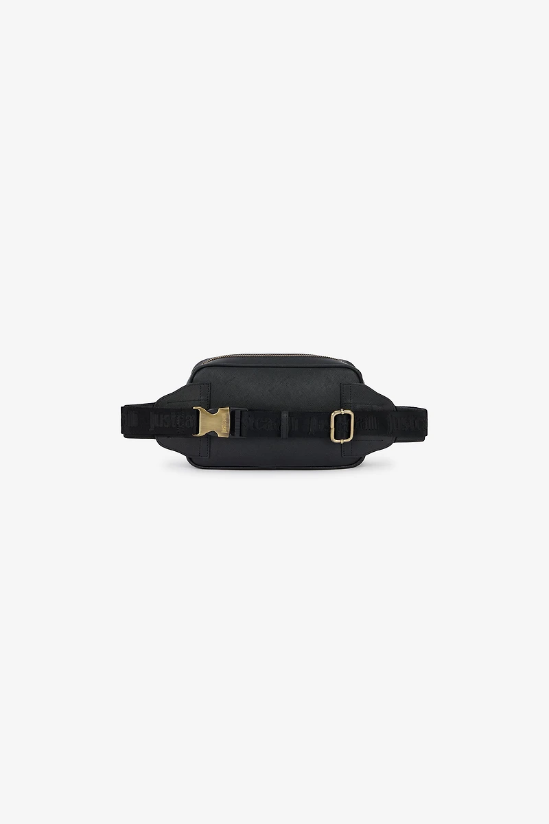 Black Belt Bag With Logo