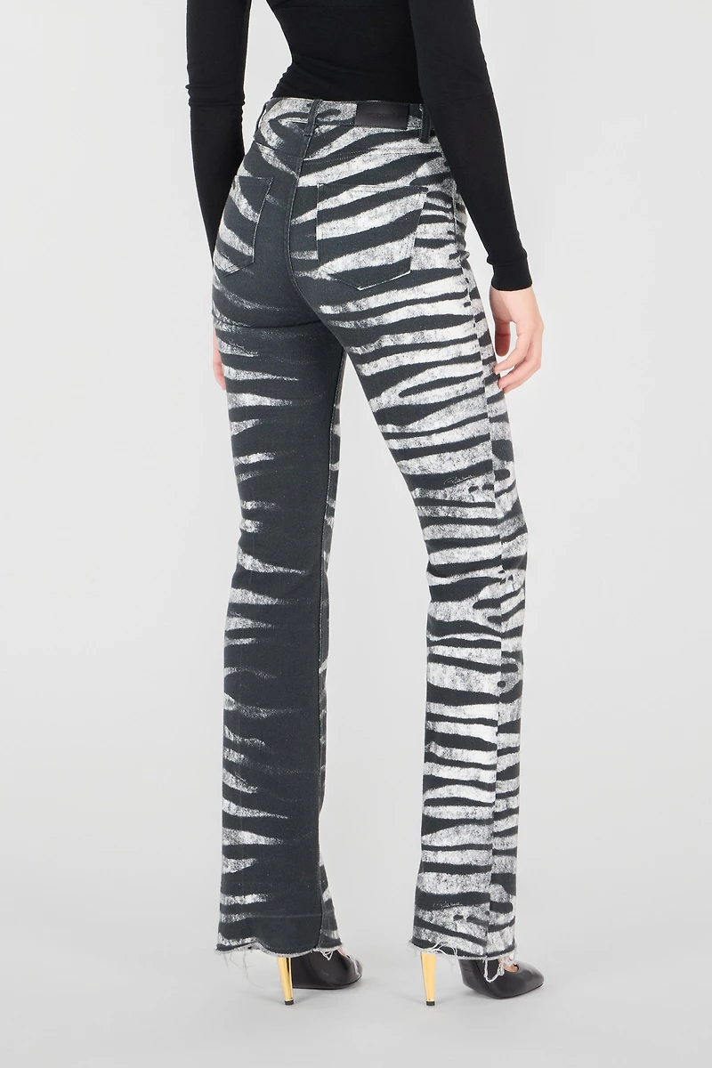 Pants With Zebra Print
