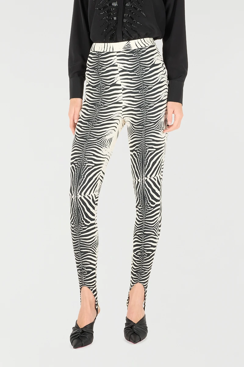 Zebra-Print Leggings