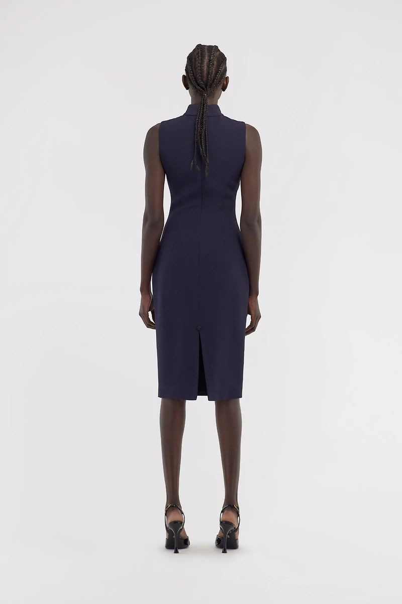Sleeveless dress with RC