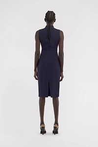 Sleeveless dress with RC