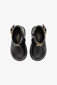Boots With Buckles And Jaguar Skin Inserts