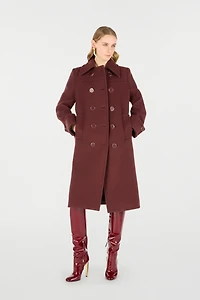 Double-Breasted Wool Coat