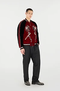 Bomber Jacket With Dragons