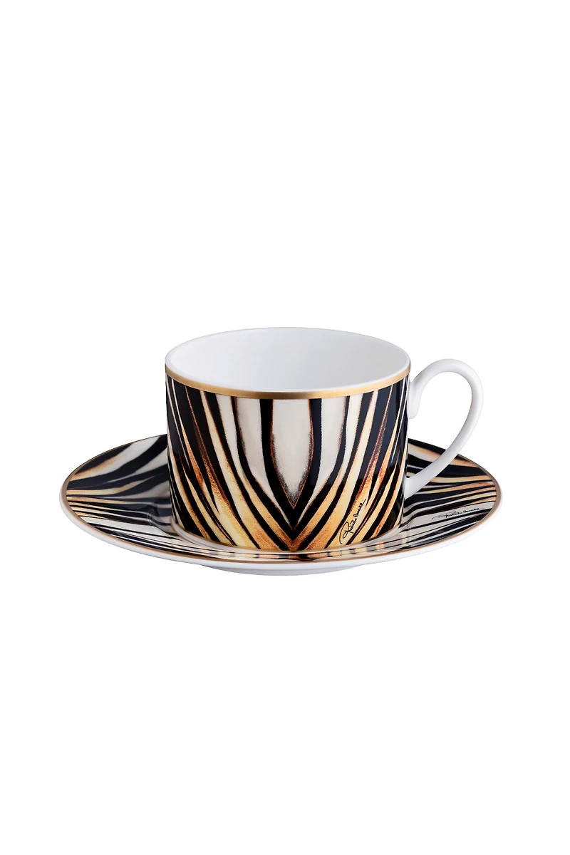 Ray Of Gold2 Tea Cups In Gift Box