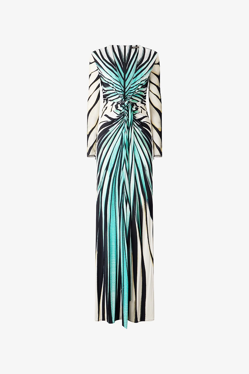 Ray Of Sea Print Dress Maxi
