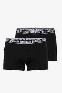 Black Boxer With Logo Waistband