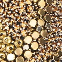 Gold Pointed-Toe Pumps