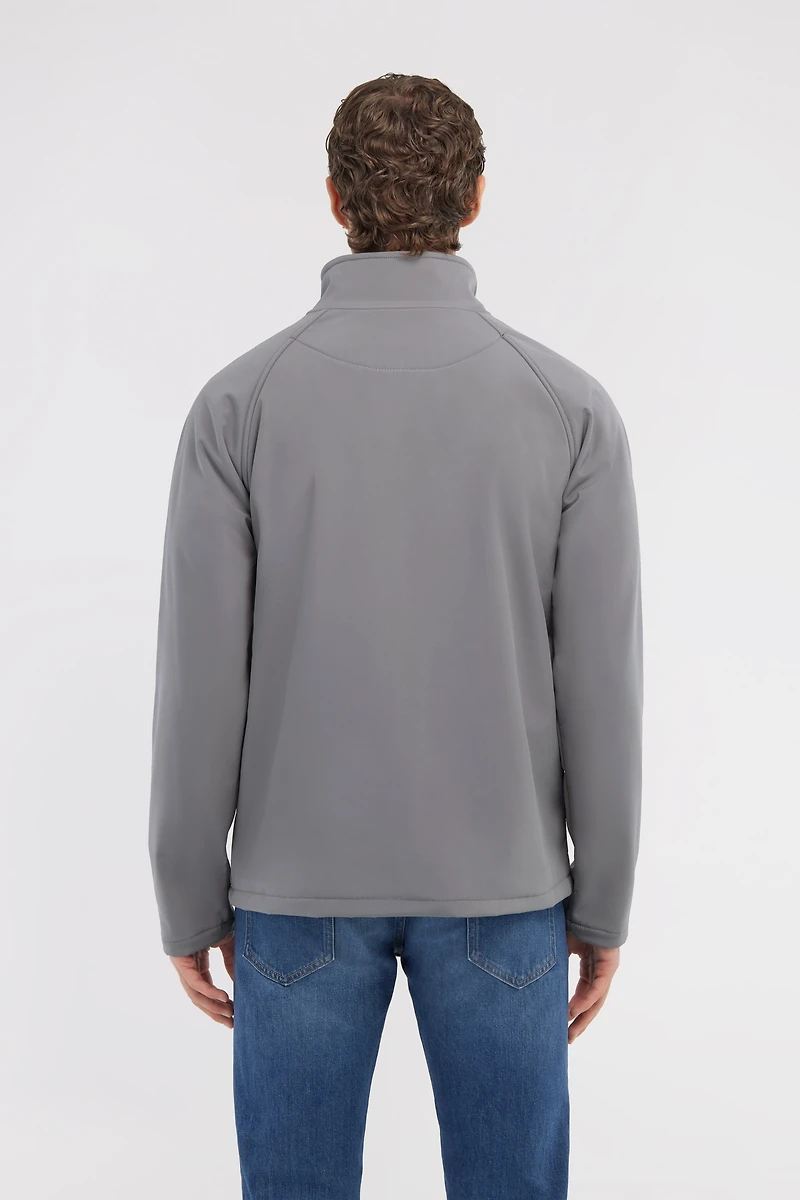 Padded down jacket with logo