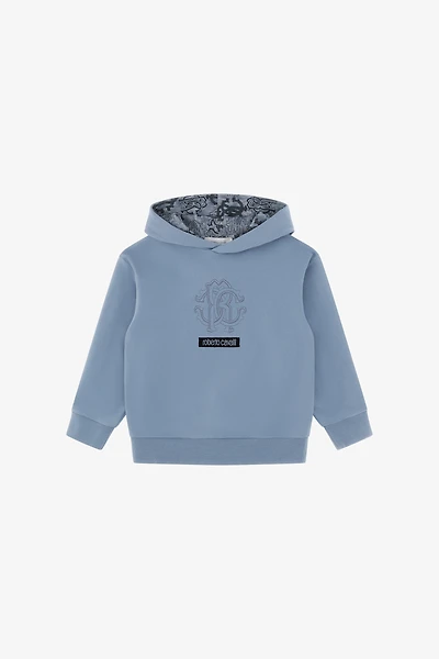 Blue Monogram Hoodie