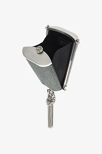 Shoulder bag with decoration