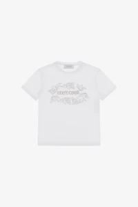 T-Shirt With Logo And Decoration